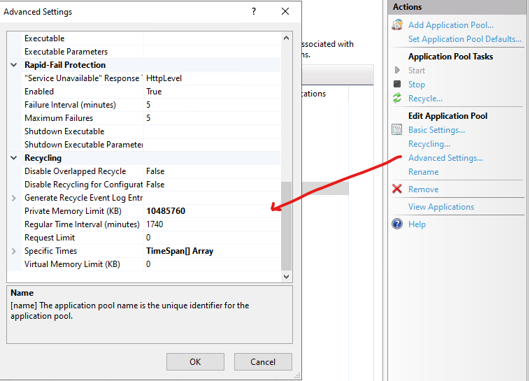 IIS ApplicationPool 