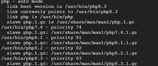 如何變動在 linux 中的預設 php 執行檔?