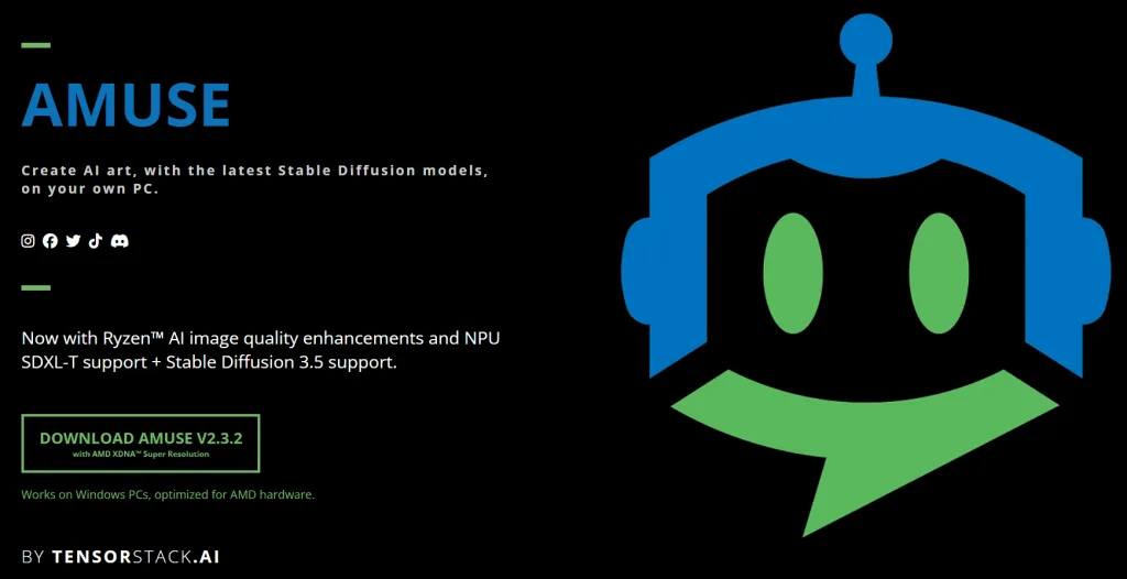 Amuse 2.0：結合 AMD CPU 和 GPU 的 AI 圖像生成利器