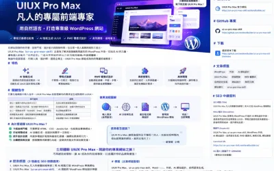UIUX Pro Max 教學：AI 輔助 WordPress 外觀設計與前端開發神器