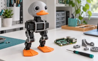 Microduck 組裝教學：從零件、系統安裝到雙足機器人第一次行走